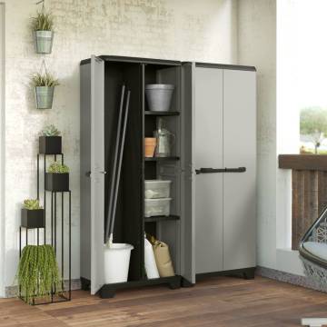 Keter Multi-Purpose Storage Cabinet - Planet Grey & Black