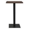 Elegant Bistro Table Dark Ash - 78.5x78.5 cm | Hipo Market