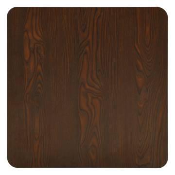 Elegant Bistro Table Dark Ash - 78.5x78.5 cm | Hipo Market