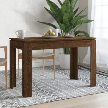 Elegant Brown Oak Dining Table - 120x60 cm | HipoMarket