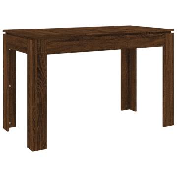 Elegant Brown Oak Dining Table - 120x60 cm | HipoMarket