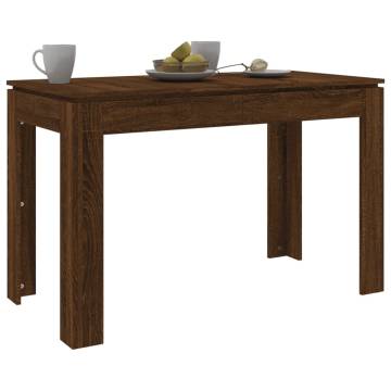 Elegant Brown Oak Dining Table - 120x60 cm | HipoMarket