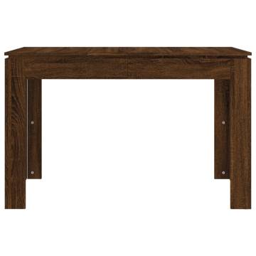 Elegant Brown Oak Dining Table - 120x60 cm | HipoMarket