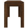 Elegant Brown Oak Dining Table - 120x60 cm | HipoMarket