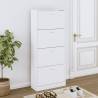 Shoe Cabinet White 63x24x147 cm Engineered Wood Colour white Quantity in Package 1 Height 147 cm Width 63 cm 