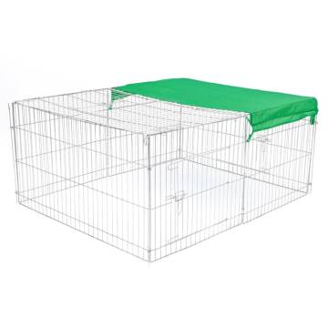 @Pet Outdoor Pet Enclosure Castle - 144x112x60 cm Metal