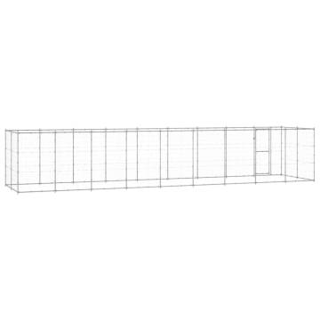 Outdoor Dog Kennel Galvanised Steel - Versatile Play Area