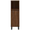 3 Piece Brown Oak Bathroom Cabinet Set - Stylish & Practical