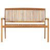 2-Seater Stacking Garden Bench - Solid Teak Wood | HipoMarket