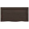 Wall Shelf Dark Brown Solid Oak - Stylish Storage Solution