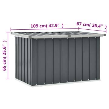 Garden Storage Box Grey 109x67 cm | Hipomarket