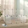 Small Animal Cage Transparent 143x107x93 cm PP and Steel Colour transparent 