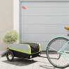 Bike Trailer Black and Green 30 kg Iron Colour green Size 122 x 52.5 x 42.5 cm 