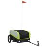 Bike Trailer Black & Green - 30 kg Iron | HipoMarket