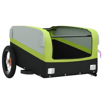 Bike Trailer Black & Green - 30 kg Iron | HipoMarket