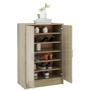 Shoe Cabinet Sonoma Oak - Modern Storage Solution | HipoMarket