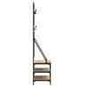 Clothes Rack with Shoe Storage - Sonoma Oak 70x40x184 cm