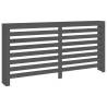 Radiator Cover Grey - Solid Pine Wood 169x19x84 cm