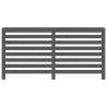 Radiator Cover Grey - Solid Pine Wood 169x19x84 cm