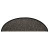 Self-Adhesive Stair Mats Sisal-Look - 15 pcs Anthracite | HipoMarket