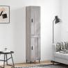 Highboard Grey Sonoma 34.5x34x180 cm Engineered Wood Colour grey sonoma Quantity in Package 1 Model 1 wood door 