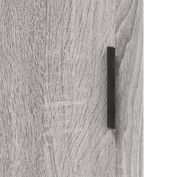 Stylish Highboard Grey Sonoma - Engineered Wood 34.5x34x180 cm