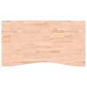 Solid Wood Beech Desk Top 110x(55-60)x2.5 cm - Hipomarket