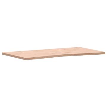 Solid Wood Beech Desk Top 110x(55-60)x2.5 cm - Hipomarket