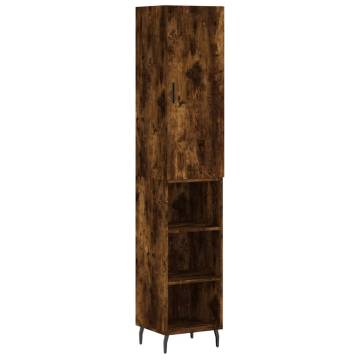 Highboard Smoked Oak - Elegant Storage Solution | Hipomarket UK