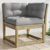 Garden Sofa Corner with Cushions 73x73x78 cm Impregnated Wood Pine Colour natural impregnated Size with cushions Quantity in Package 1 