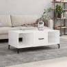 Coffee Table High Gloss White 102x50x40 cm Engineered Wood Colour high gloss white Quantity in Package 1 