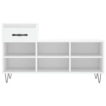 Elegant Shoe Cabinet White 102x36x60 cm | HipoMarket