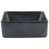 Chic Black Rectangular Countertop Basin - 46x35.5 cm