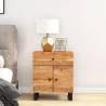 Industrial Bedside Cabinet - Solid Wood Acacia & Engineered Wood