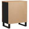 Industrial Bedside Cabinet - Solid Wood Acacia & Engineered Wood