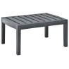 Durable Anthracite Garden Table - 78x55x38 cm - HipoMarket