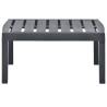 Durable Anthracite Garden Table - 78x55x38 cm - HipoMarket