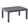 Durable Anthracite Garden Table - 78x55x38 cm - HipoMarket