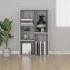 Book Cabinet/Sideboard Grey Sonoma 50x25x80 cm Engineered Wood Colour grey sonoma Quantity in Package 1 