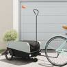 Bike Trailer Black and Grey 45 kg Iron Colour grey Size 138 x 69 x 58 cm 