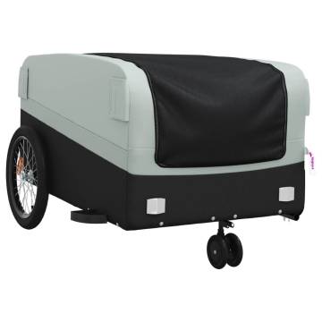 Sturdy Bike Trailer Black & Grey - 45 kg Capacity | Hipo Market