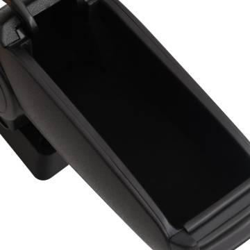 Car Armrest Black - Adjustable ABS Storage for Vehicles