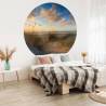 WallArt Wallpaper Circle Beachlife - Stylish Wall Decor