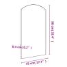 Stylish 90x45 cm Glass Mirror - Minimalistic Home Decor