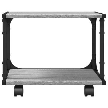 2-Tier Grey Sonoma Printer Stand - Organize Your Workspace