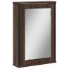 Brown Oak Bathroom Mirror Cabinet - Sleek & Functional Design