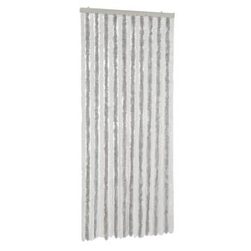 Fly Curtain Light Grey & White 90x220 cm - Insect Protection