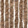 Fly Curtain Beige & Dark Brown 100x220 cm Chenille