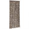 Fly Curtain Brown & White 100x230 cm Chenille | HipoMarket