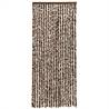 Fly Curtain Brown & White 100x230 cm Chenille | HipoMarket